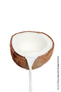 Pouring Coconut Milk 
